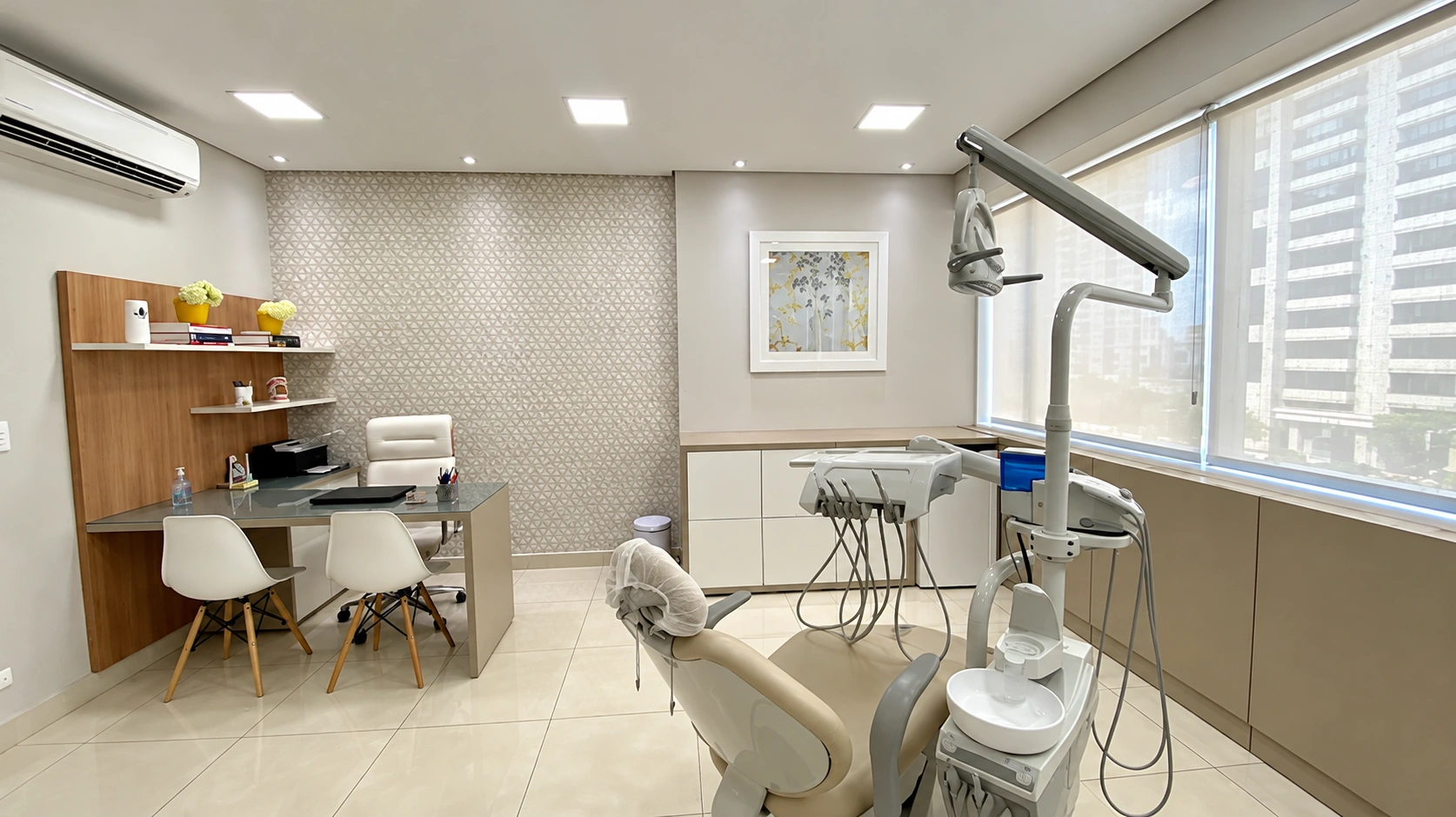 Sala de atendimento odontológico da Dra. Nathália Cal